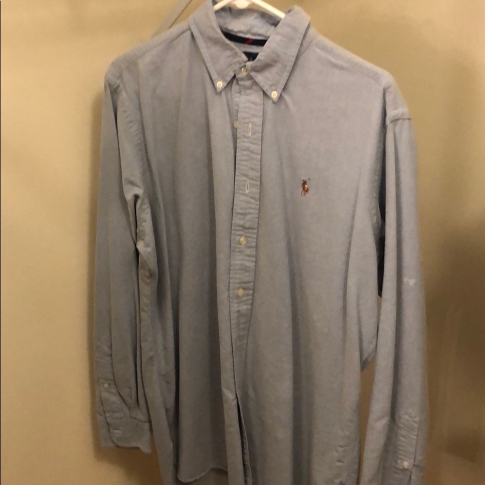 Long sleeve polo button down